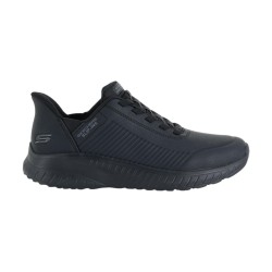 SKECHERS 118305 BOBS SQUAD CHAOS HEEL PREFERRED Sneakers Uomo Con Lacci Elastici Slip-Ins Black