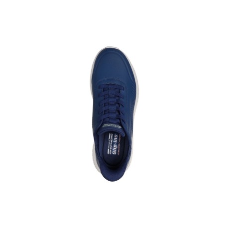 SKECHERS 118305 BOBS SQUAD CHAOS HEEL PREFERRED Sneakers Uomo Con Lacci Elastici Slip-Ins Dark Navy