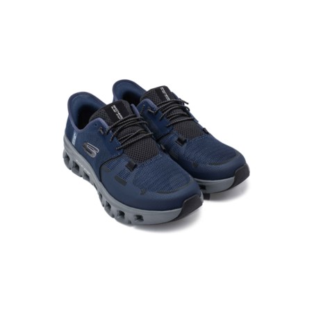 SKECHERS 232930 GLIDE-STEP PRO Sneakers Uomo Con Lacci Elastici Slip-Ins Navy/ Chrcl