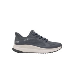 SKECHERS 118423 BOBS SQUAD 4 Sneakers Uomo Con Lacci Elastici Slip-Ins Charcoal