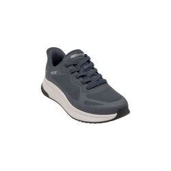 SKECHERS 118423 BOBS SQUAD 4 Sneakers Uomo Con Lacci Elastici Slip-Ins Charcoal 2