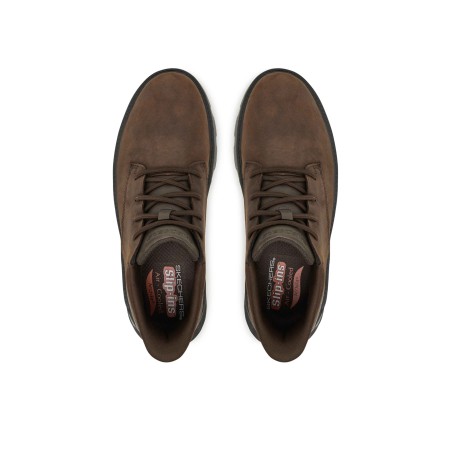 SKECHERS 205514 ARCH FIT GARZA RIDLEY Stivaletto Uomo Stringate sli-Ins Cocoa 