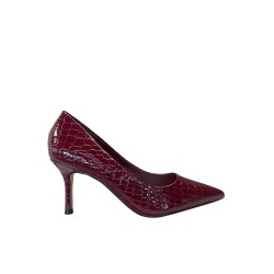 Gold & Gold GD522 Decolletè Donna Tacco Medio In Vernice Bordeaux