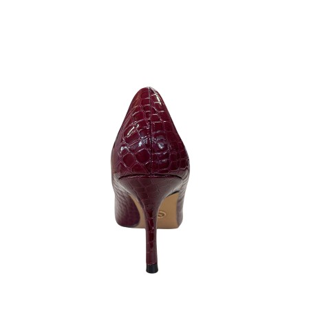 Gold & Gold GD522 Decolletè Donna Tacco Medio In Vernice Bordeaux