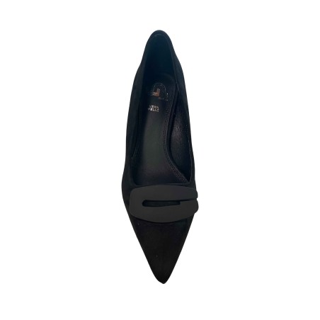 Gold & Gold GD499 Decolletè Donna Tacco Medio Camoscio Nero