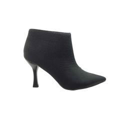 Gold & Gold GD512 Tronchetto Donna Tacco Medio Con Zip Laterale Nero