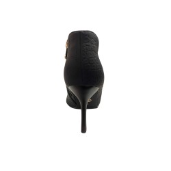 Gold & Gold GD512 Tronchetto Donna Tacco Medio Con Zip Laterale Nero 2