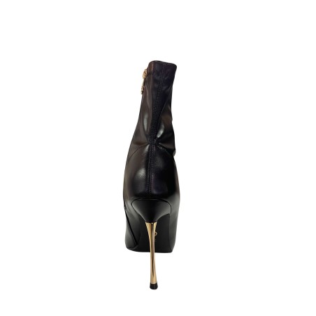 Gold & Gold GP847 Stivaletto Donna Tacco Alto Nero
