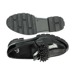 Gold & Gold GB991 Scarpe Donna Mocassini Con Accessorio Nero 2