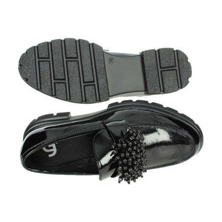 Gold & Gold GB991 Scarpe Donna Mocassini Con Accessorio Nero