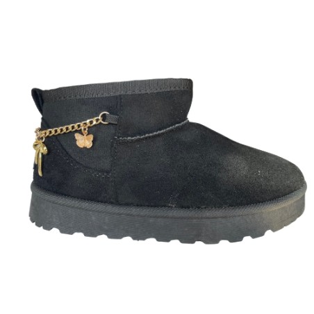Melania MS 65091 Stivaletti Mammut Bambina Con Catenella e Accessori Nero