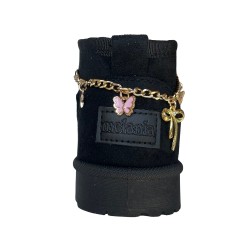 Melania MS 65091 Stivaletti Mammut Bambina Con Catenella e Accessori Nero 2