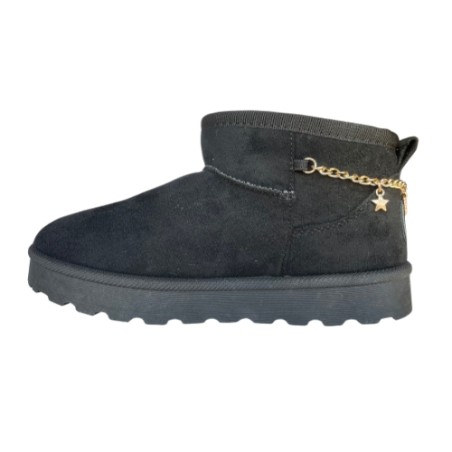 Melania MS 65091 Stivaletti Mammut Bambina Con Catenella e Accessori Nero