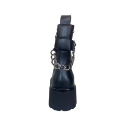 Paciotti 4US 4BX279 Anfibi Donna Con Accessorio e Zip Laterale Nero 2