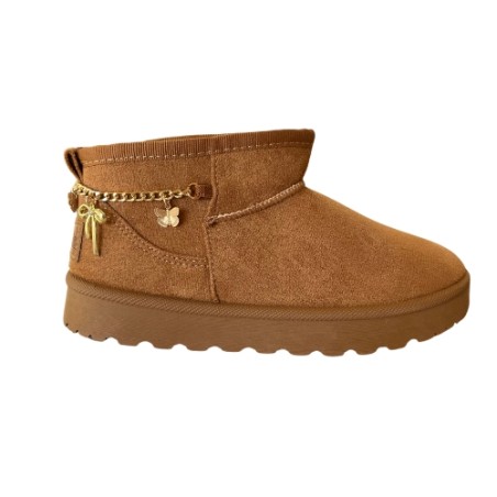 Melania MS 65091 Stivaletti Mammut Bambina Con Catenella e Accessori Camel