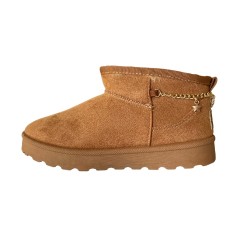 Melania MS 65091 Stivaletti Mammut Bambina Con Catenella e Accessori Camel 2