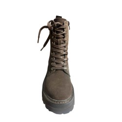 Alviero Martini 1a Classe Z1549 646D Anfibio Donna Strinagate Con Zip Laterali Dark Brown 2
