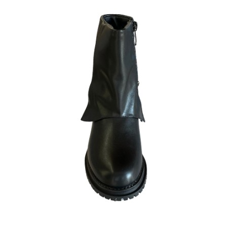 Melania MS 65063 Stivaletti Bambina Con Zip e Catenella con Accessori Nero