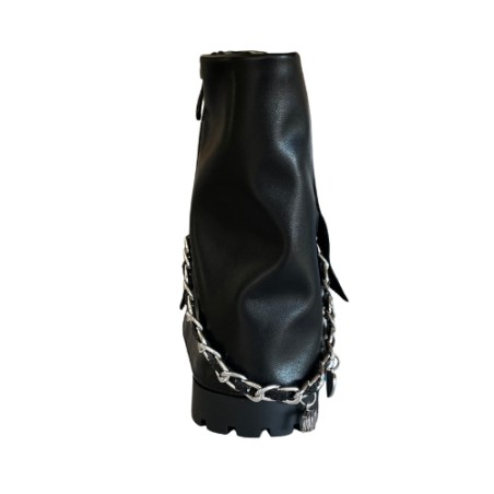 Melania MS 65063 Stivaletti Bambina Con Zip e Catenella con Accessori Nero