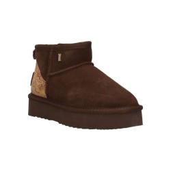 Alviero Martini 1a Classe Z1575  417B Stivaletto Donna Con Pelliccia Dark Brown