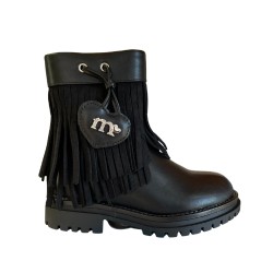 Melania MS 65057 Stivaletti Bambina Con Zip e Frange Nero