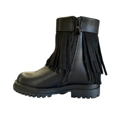 Melania MS 65057 Stivaletti Bambina Con Zip e Frange Nero 2
