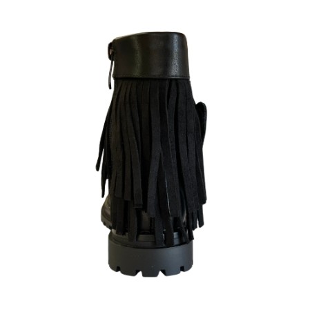 Melania MS 65057 Stivaletti Bambina Con Zip e Frange Nero