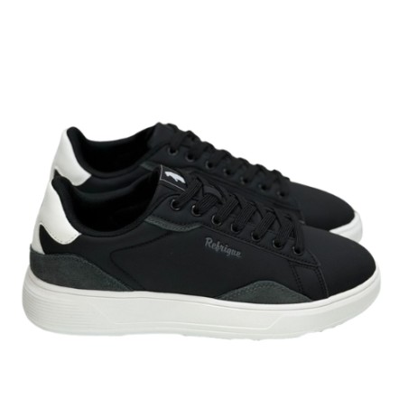 Refrigue ZUNO FW26 Sneakers Uomo Stringate Black White