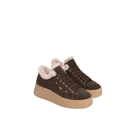 Nero Giardini  AROLD I617510D Sneakers Donna Platform Stringate Testa di Moro