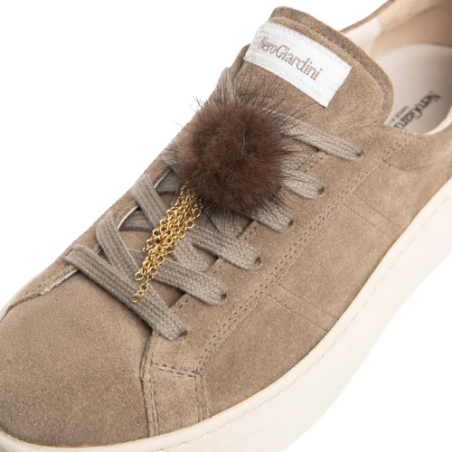 Nero Giardini  VELOUR I617441D Sneakers Donna Stringate Con Accessorio Fango