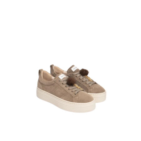 Nero Giardini  VELOUR I617441D Sneakers Donna Stringate Con Accessorio Fango