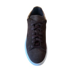 Alviero Martini 1a Classe Z U213 407H Sneakers Uomo Stringate Camoscio Dark Brown 2