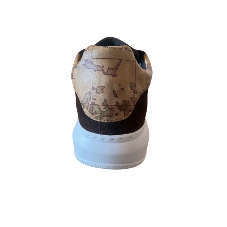Alviero Martini 1a Classe Z U213 407H Sneakers Uomo Stringate Camoscio Dark Brown