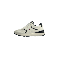 Tommy Hilfiger T3X9 Sneakers Ragazzo/A Stringate Bianco/Blu