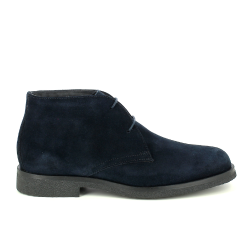 Geox U6658D 00022 C4021 U CLAUDIO Polacchine Uomo In Camoscio Dk.Blu
