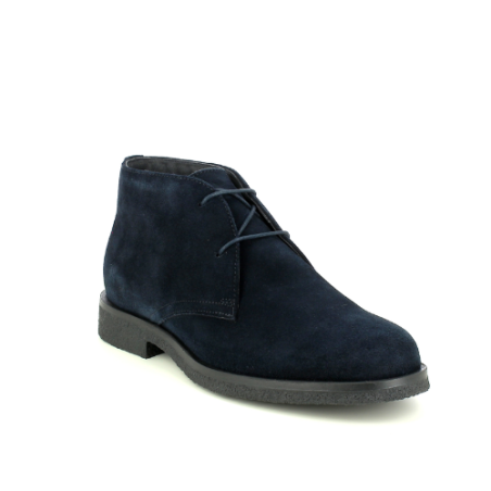 Geox U6658D 00022 C4021 U CLAUDIO Polacchine Uomo In Camoscio Dk.Blu