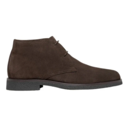 Geox U6658D 00022 C6326 U CLAUDIO Polacchine Uomo In Camoscio Chocolate/Brown