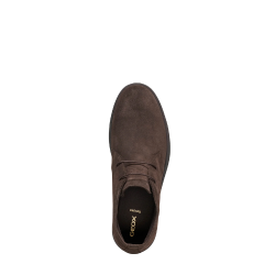 Geox U6658D 00022 C6326 U CLAUDIO Polacchine Uomo In Camoscio Chocolate/Brown 2