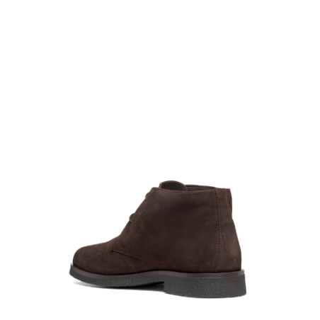 Geox U6658D 00022 C6326 U CLAUDIO Polacchine Uomo In Camoscio Chocolate/Brown