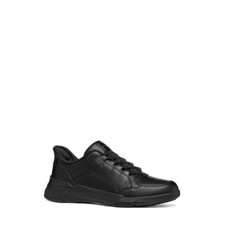 Geox U659KA 000BC C9999 U VITTOUR PLUS Sneakers Uomo Slip-in Con Lacci Elastici Black