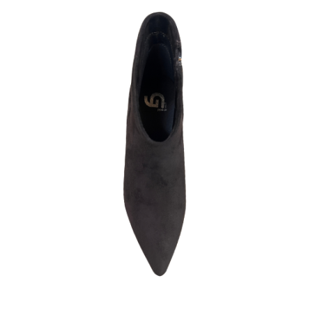 Gold & Gold GD841 Scarpe Donna Stivaletti Tronchetti Tacco Medio Scamosciati Caffè