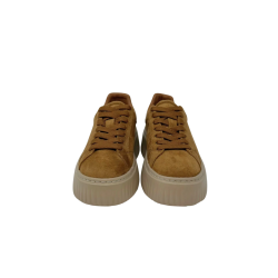 Gold & Gold GR669 Sneakers Donna Stringate Cammello 2