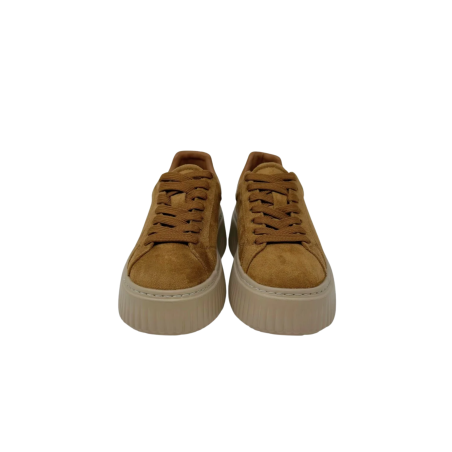 Gold & Gold GR669 Sneakers Donna Stringate Cammello