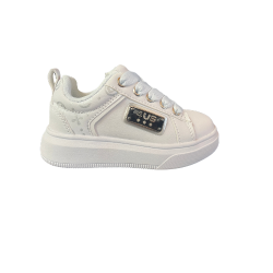 Paciotti 4US K252020 Sneakers Bambina Stringate Con Logo Laterale White