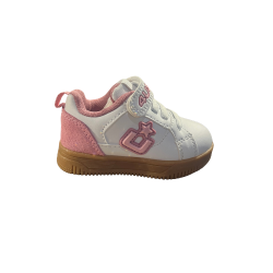 Paciotti 4US K251805 Sneakers Bambina Stringate Con Strappo White Pink