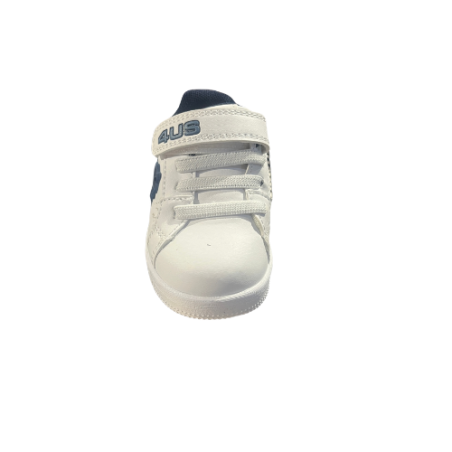 Paciotti 4US K251805 Sneakers Bambina Stringate Con Strappo White Blu