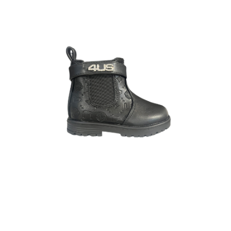 Paciotti 4US M24267B Stivaletto Bambina Con Zip Laterale Nero