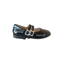 Paciotti 4US SF007 Ballerina Bambina In Vernice Con Cinturini Regolabili Nero