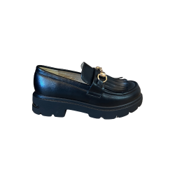 Paciotti 4US SF009 Mocassino Bambina Con Accessorio Nero