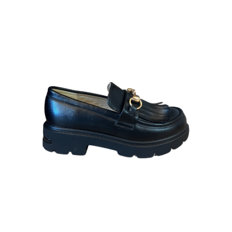 Paciotti 4US SF009 Mocassino Bambina Con Accessorio Nero